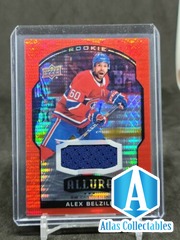 2020-21 UD ALLURE ALEX BELZILE ROOKIE RED RAINBOW JERSEY CANADIENS